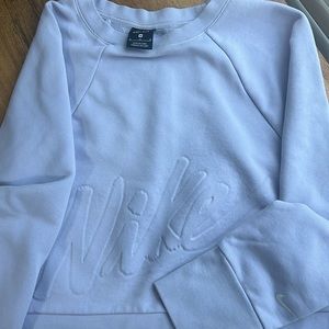 Nike cropped crewneck pullover sweater - Lilac Size M